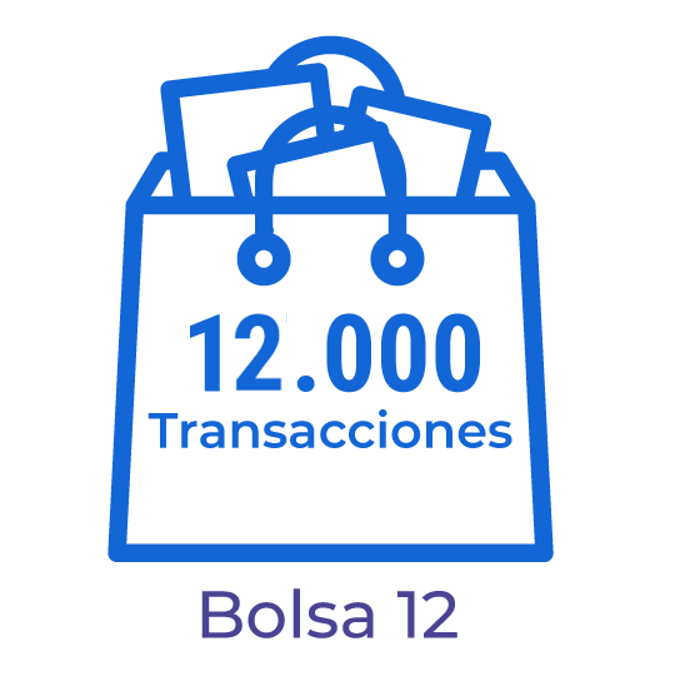 BA12. Bolsa con 12.000 transacciones para el procesamiento de documentos electrónicos.